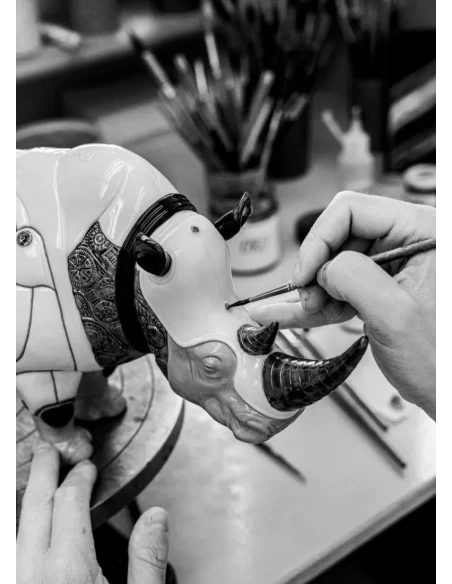 Lladró - Scultura Rinoceronte Cyborg - Porcellana