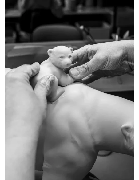 Lladró - Scultura Mamma Orsa e i Suoi Piccoli - Underwater