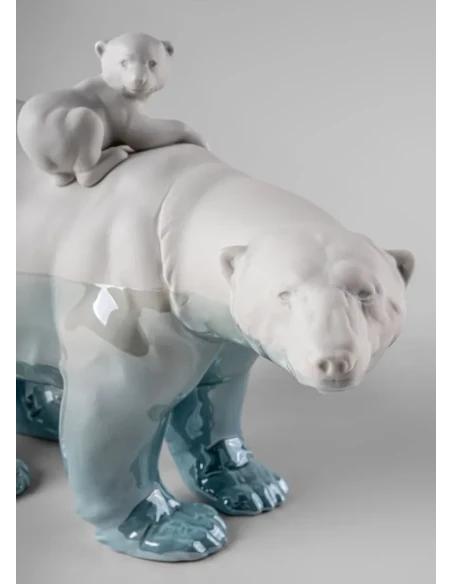 Lladró - Scultura Mamma Orsa e i Suoi Piccoli - Underwater