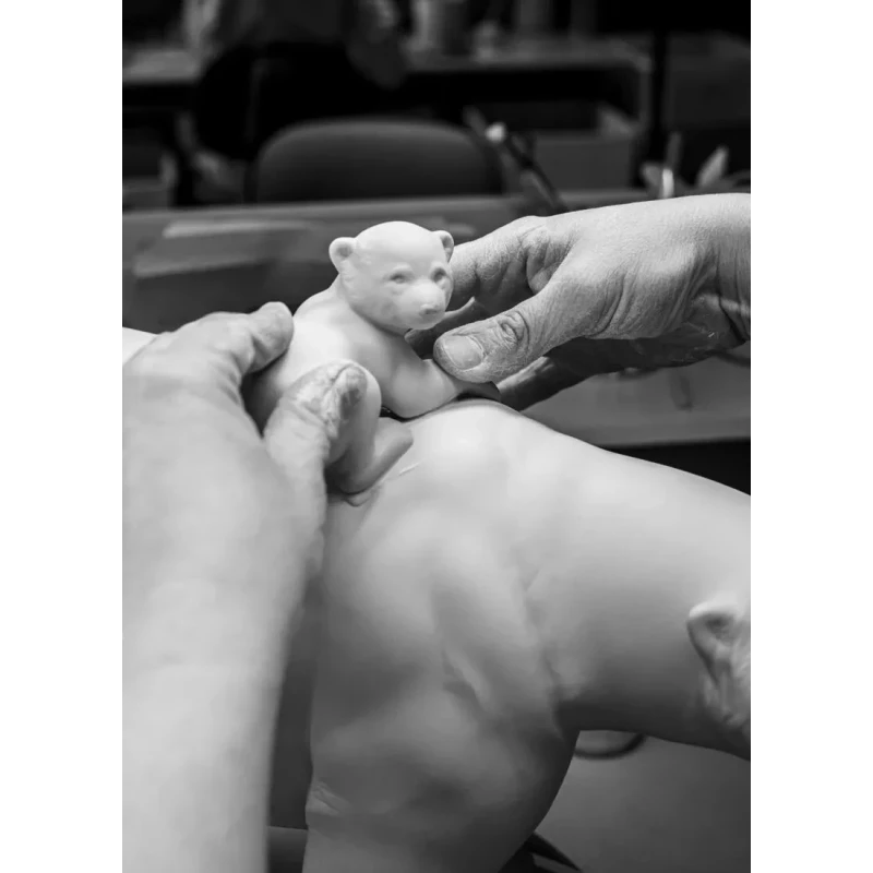 Lladró - Scultura Mamma Orsa e i Suoi Piccoli - Underwater