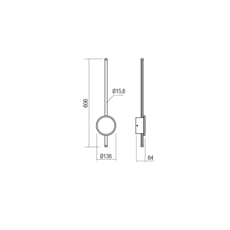 Redo Group - Diaz Lampada da Parete Rotonda - Bianco Opaco