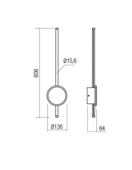 Redo Group - Diaz Round Wall Lamp - Matt White