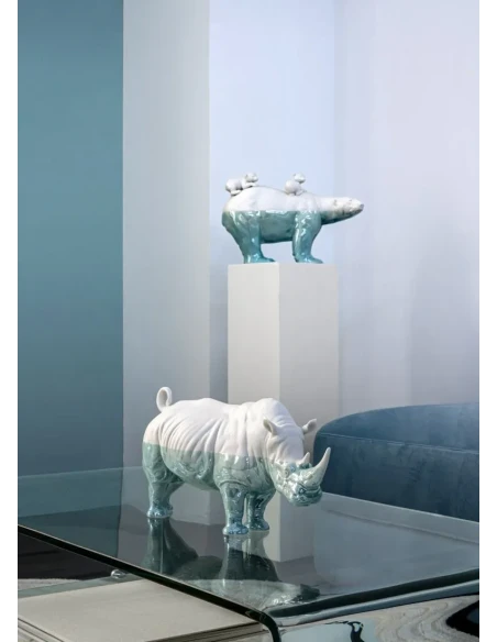 Lladró - Rhino Sculpture - Underwater