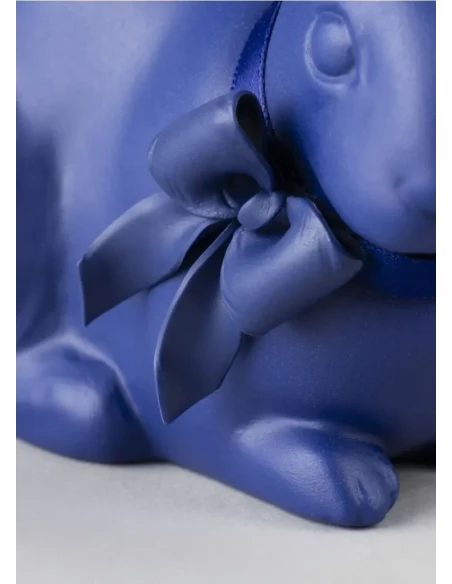 Lladró - Rabbit Sculpture - Blue / Gold