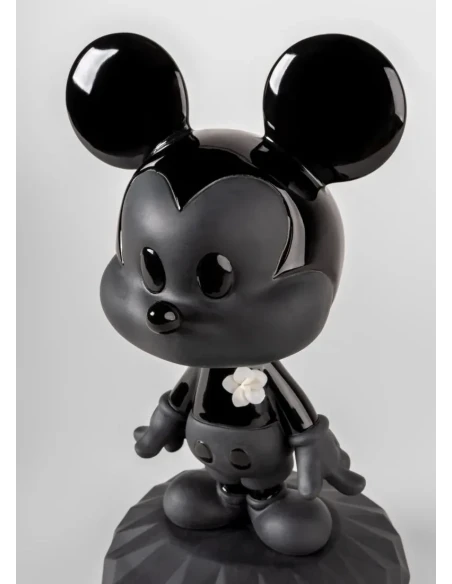 Lladró - Scultura Mickey Total Black - Nero