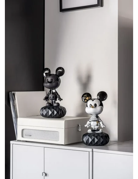 Lladró - Mickey Sculpture - Black and White