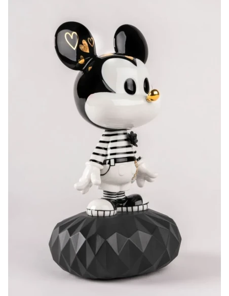 Lladró - Mickey Sculpture - Black and White