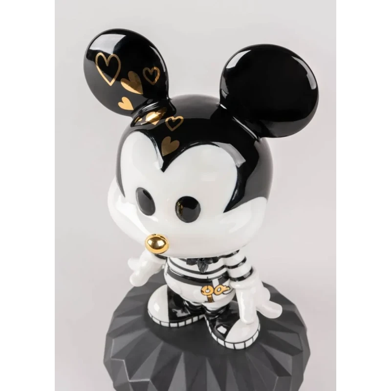 Lladró - Mickey Sculpture - Black and White