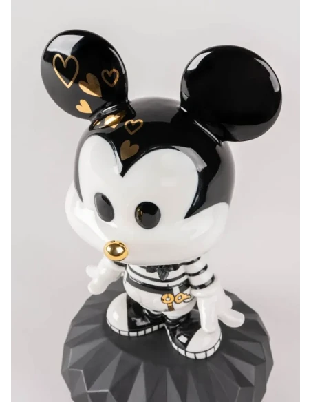 Lladró - Mickey Sculpture - Black and White