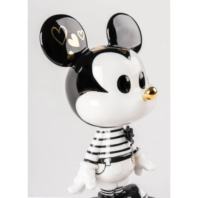 Lladró - Mickey Sculpture - Black and White