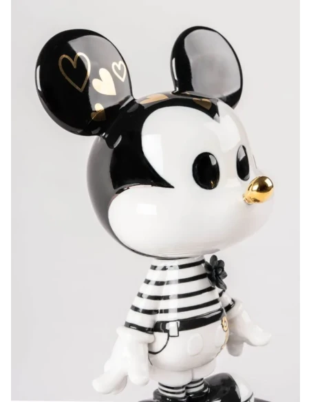 Lladró - Mickey Sculpture - Black and White