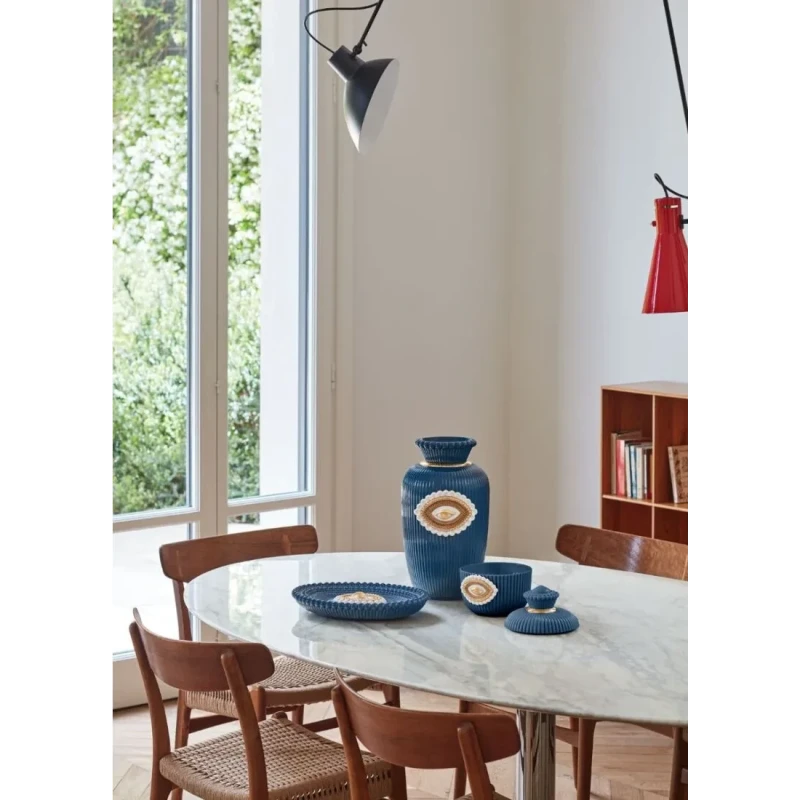 Lladró - Lover's Eyes Vase - Blu