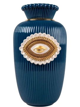 Lladró - Lover's Eyes Vase - Blu