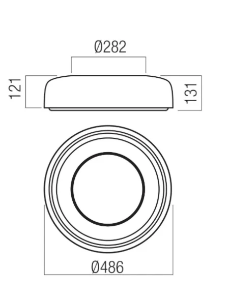 Redo Group - Dip Lampada da Soffitto - Bianco Lucido