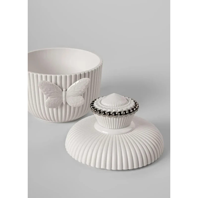 Lladró - Portagioie Lady Luck by Olga Hanono - Bianco