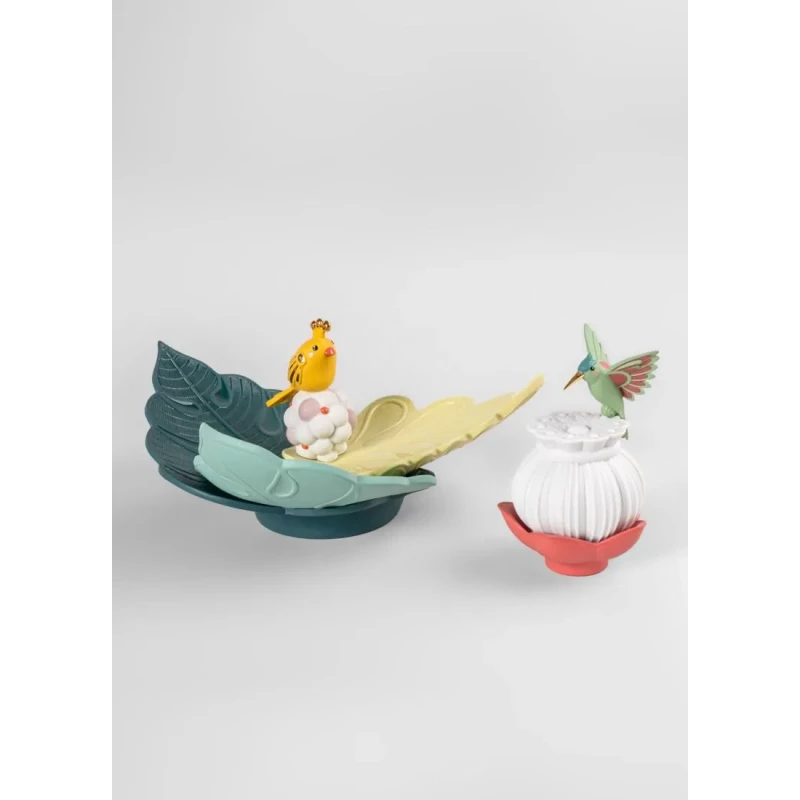 Lladró - Utopical Centerpiece - Green