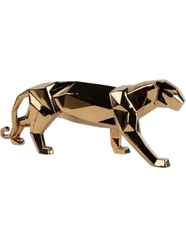 Lladró - Panther Sculpture - Gold