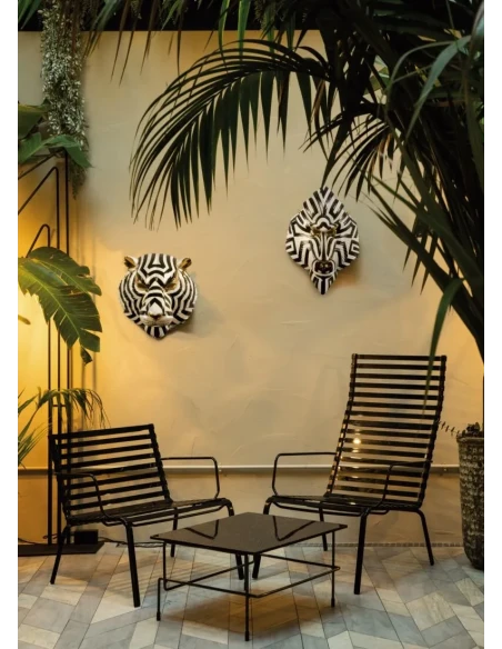 Lladró - Tiger Mask Sculpture - Black Gold