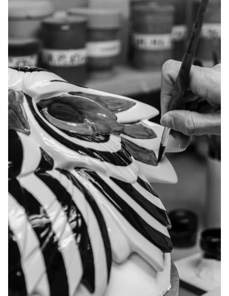 Lladró - Owl Mask Sculpture - Black Gold