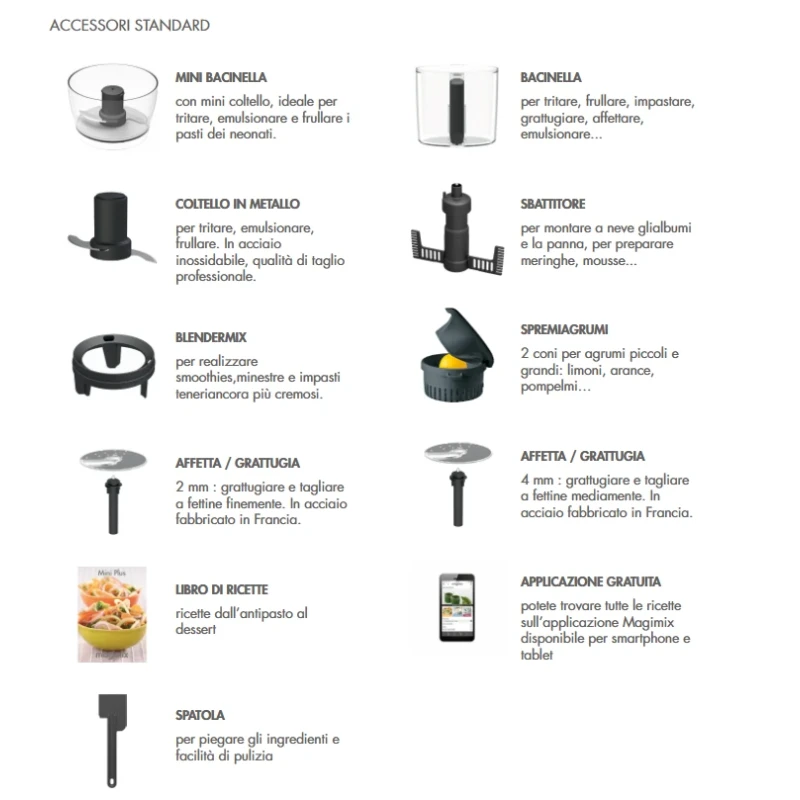 Magimix - Robot Multifunzione Mini Plus