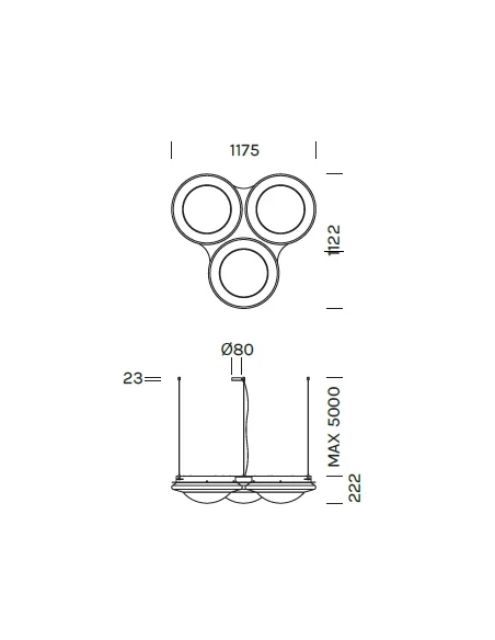 Olev - Baryon Pendant Lamp - Burnished