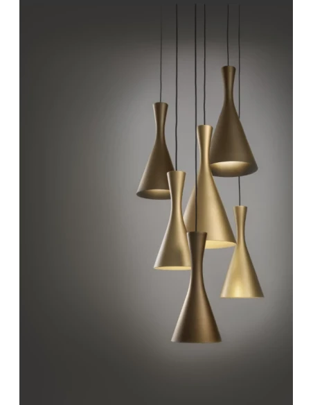 Olev - Longuette Lampada a Sospensione - Oro Ricco