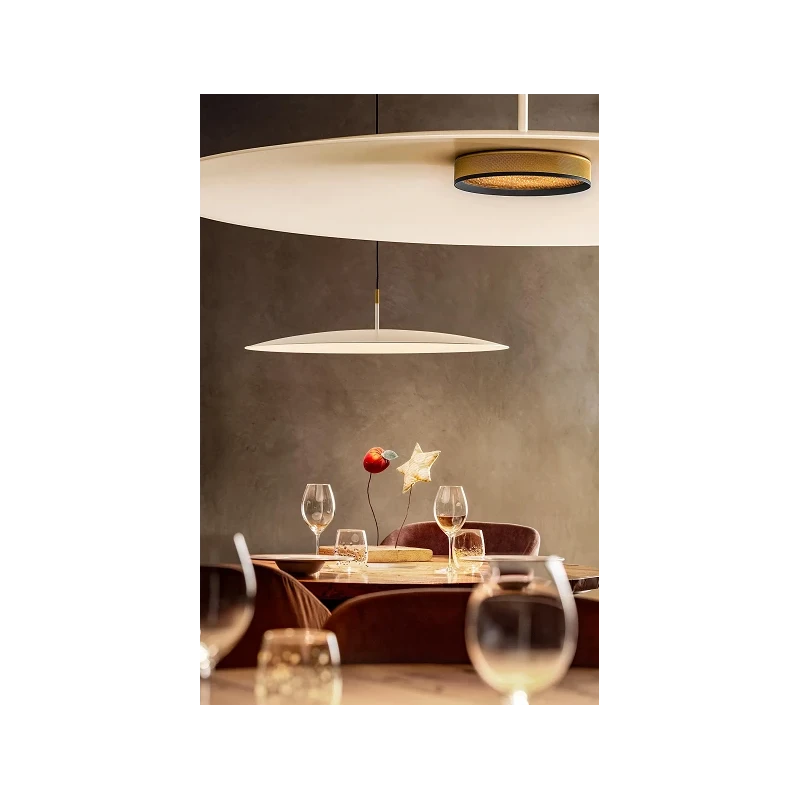 Olev - Overfly Plus Pendant Lamp - Ultra Matte White / Gold