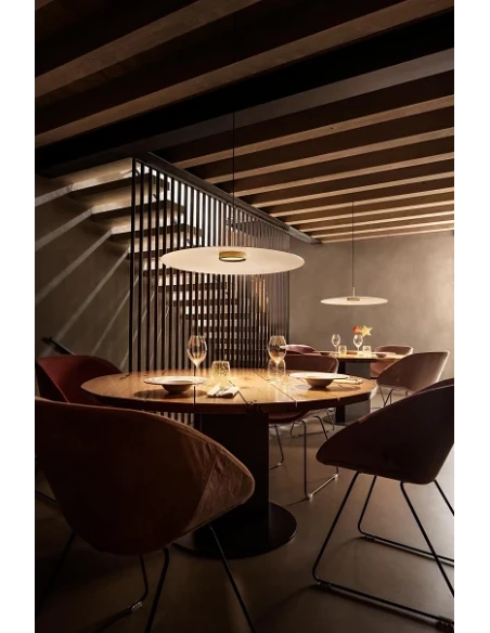 Olev - Overfly Plus Lampada a Sospensione - Bianco Ultra Opaco / Oro