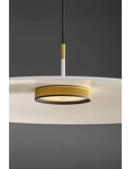 Olev - Overfly Plus Lampada a Sospensione - Bianco Ultra Opaco / Oro