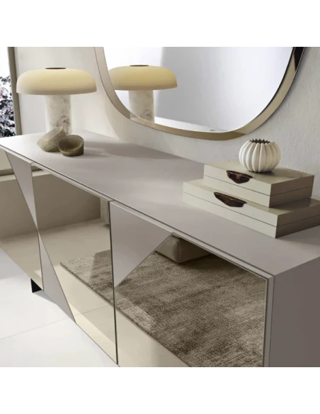 Capodarte - Arte Sideboard with Inserts - Dove Gray