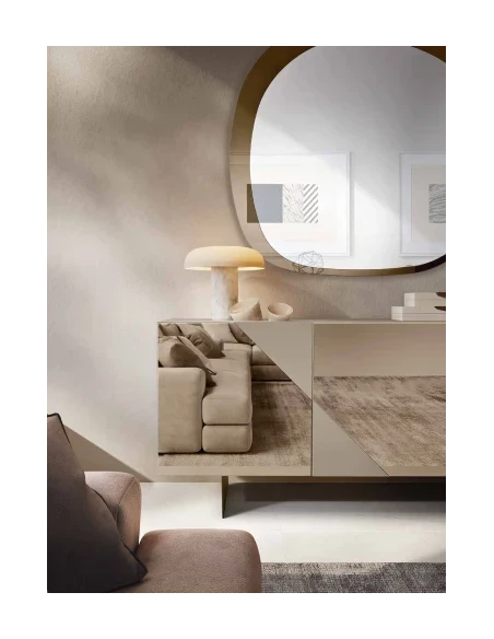 Capodarte - Arte Sideboard with Inserts - Dove Gray