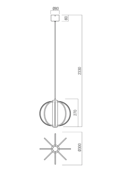 Redo Group - Moss Lampada a Sospensione - Oro Opaco