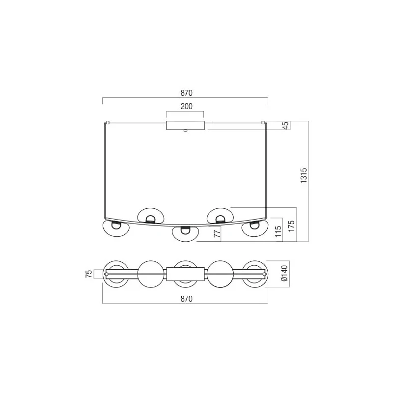 Redo Group - Sinclair Pendant Lamp - Matte Gold