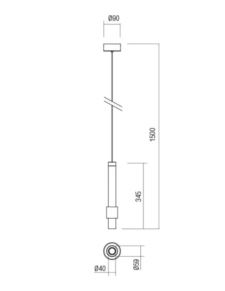 Redo Group - Tycon Pendant Lamp - Matte Black