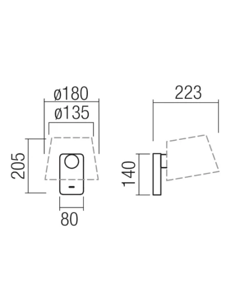 Redo Group - Nemia Lampada da Parete - Oro