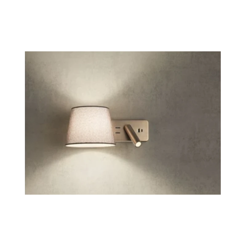 Redo Group - Nemia LED Wall Lamp with USB Socket - Gold
