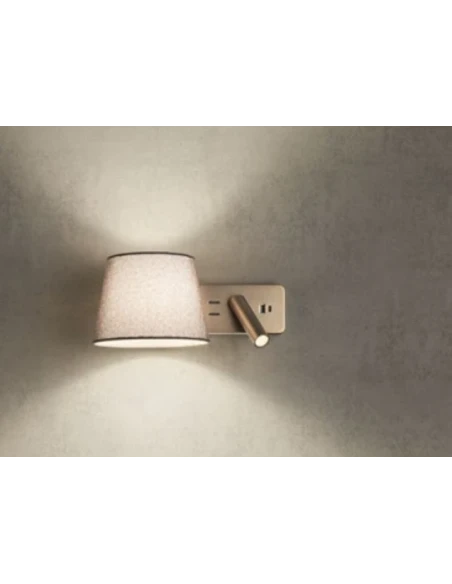 Redo Group - Nemia LED Wall Lamp with USB Socket - Gold