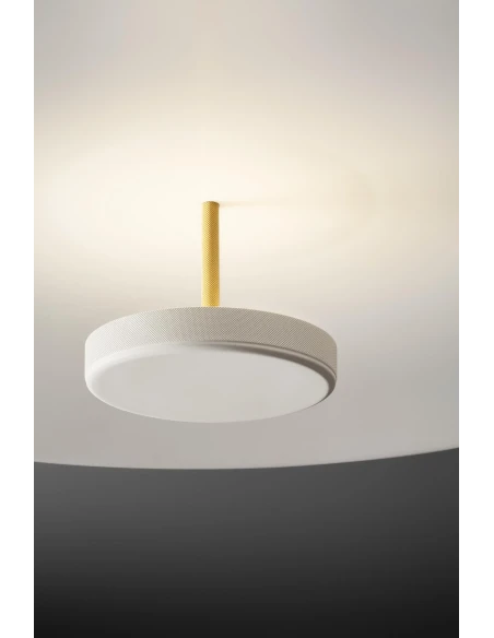 Olev - Overfly Plus PL Ceiling Lamp - Super Matt White / Gold