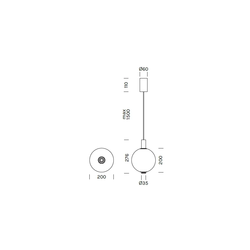 Olev - Beam Stick Nuance Pendant Lamp