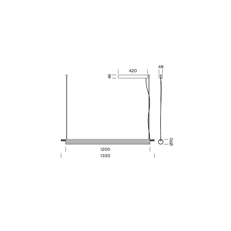 Olev - Trisel Suspension Lamp - Titanium