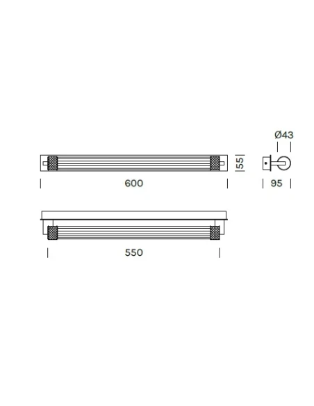 Olev - Charmer AP Lampada da Parete - Oro
