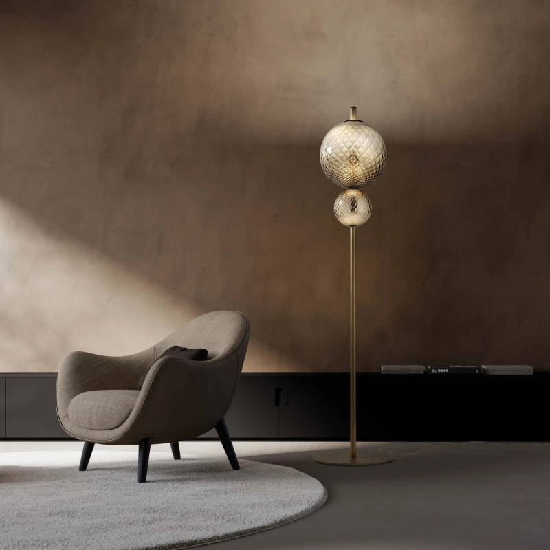Olev - Terra & Luna PT Floor Lamp - Burnished