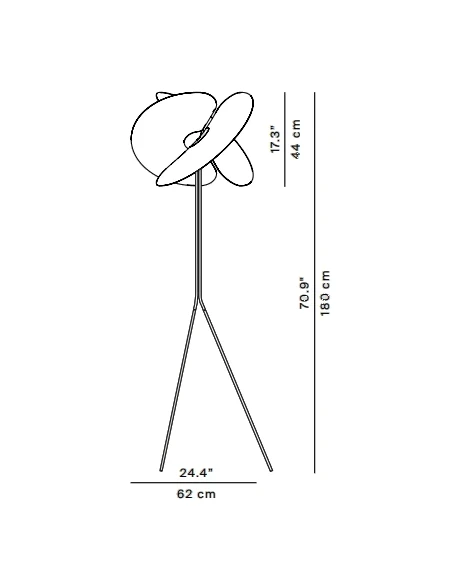 Luceplan - Levante Floor Lamp - White