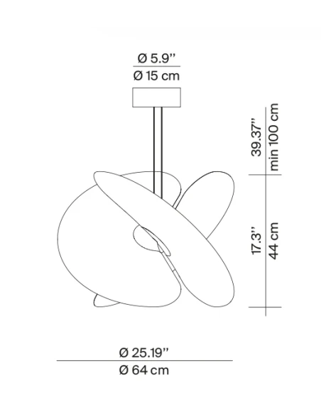 Luceplan - Levante Lampada a Sospensione - Bianco
