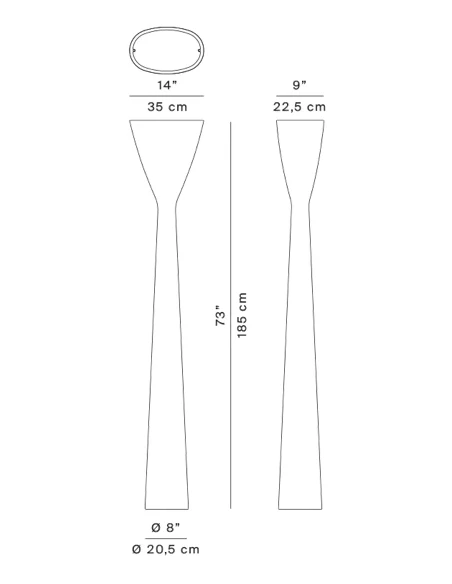 Luceplan - Carrara Floor Lamp - White