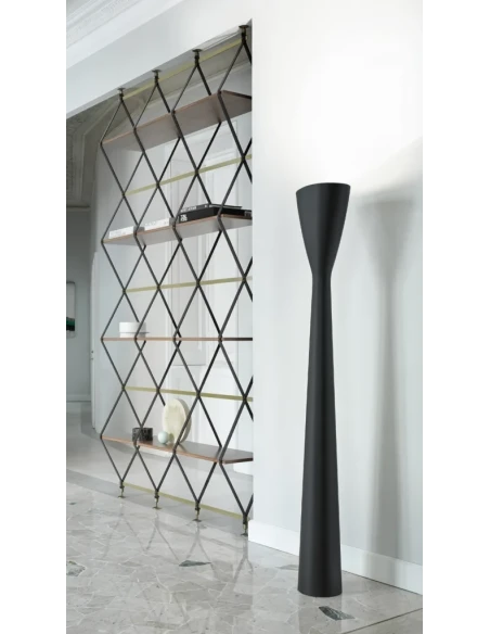 Luceplan - Carrara Lampada da Terra - Nero