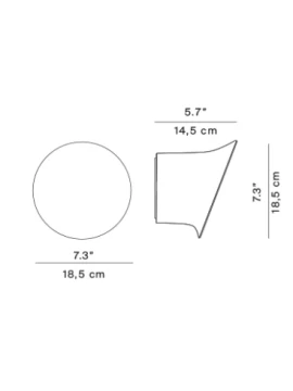 Luceplan - Ecran in&out Wall Lamp - White