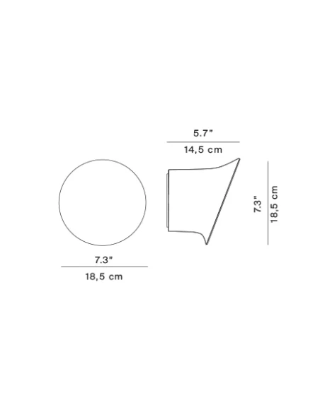 Luceplan - Ecran in&out Lampada da Parete - Bianco