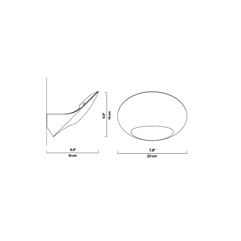 Luceplan - Garbì Wall Lamp - White