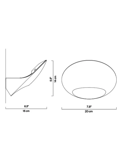 Luceplan - Garbì Wall Lamp - White